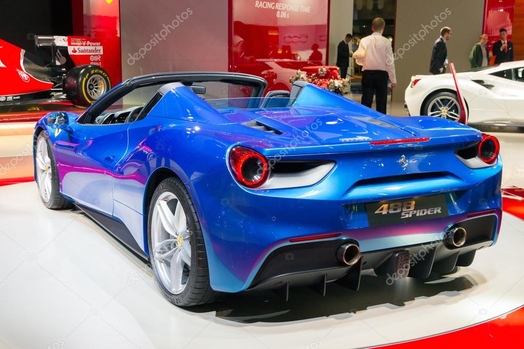 2016 Ferrari 488 Gts Spider Redaktionelles Stockfoto