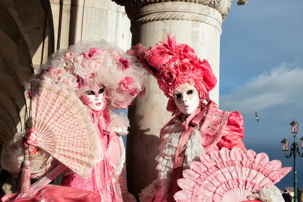 Carnaval de Venecia personas — Foto de Stock