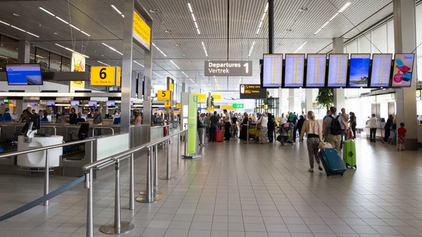 Schiphol departure interior — Stock Photo, Image