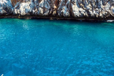 Akdeniz 'de mavi göl Türkiye Alanya