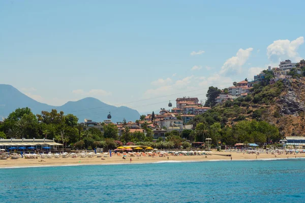 Praia Cleópatra Costa Mediterrânica Turquia Alanya — Fotografia de Stock