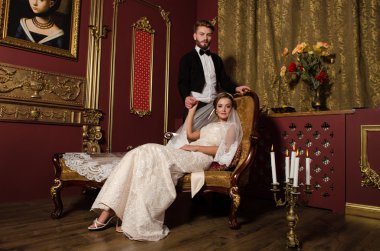 Güzel gelin ve damat