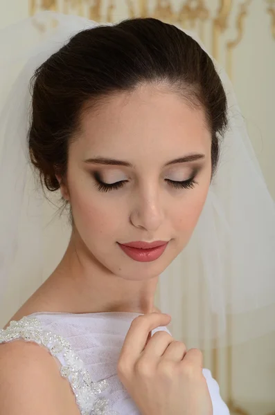 Beautiful bride face — Stock Photo, Image