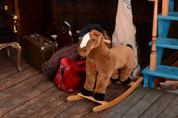 Vintage rocking horse — Stock Photo, Image