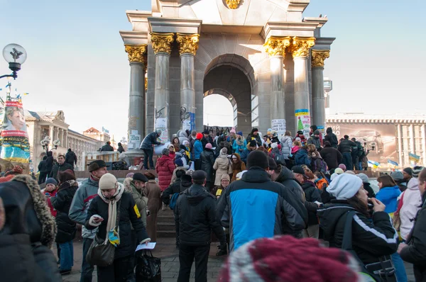Protesters meeting on Independence Square — Stock Photo, Image