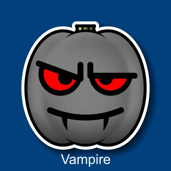 Vector Halloween Smiley Vampire — Stockvector