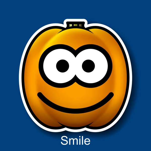 Sonrisa sonriente de Halloween vectorial — Vector de stock