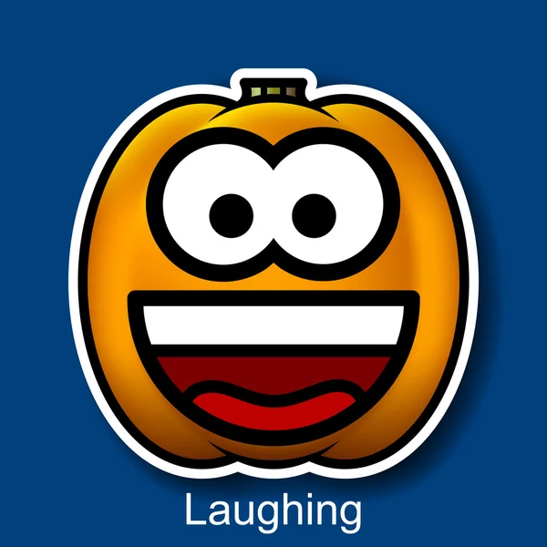 Vecteur Halloween sourire riant — Image vectorielle