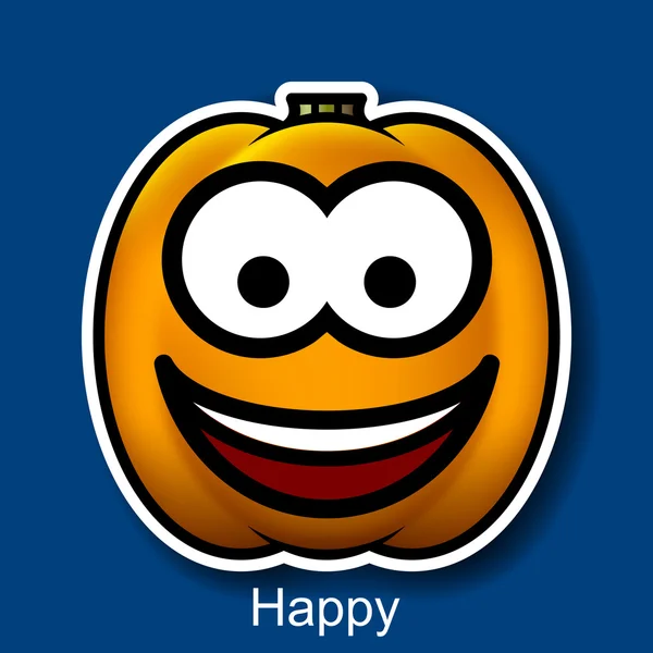 Vector Halloween Smiley Happy — Stock vektor