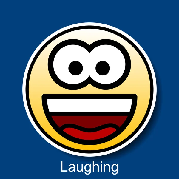 Smiley Laughing — Stock Vector