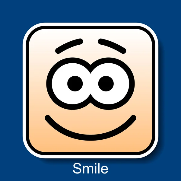 Emoticonos sonrisa — Vector de stock