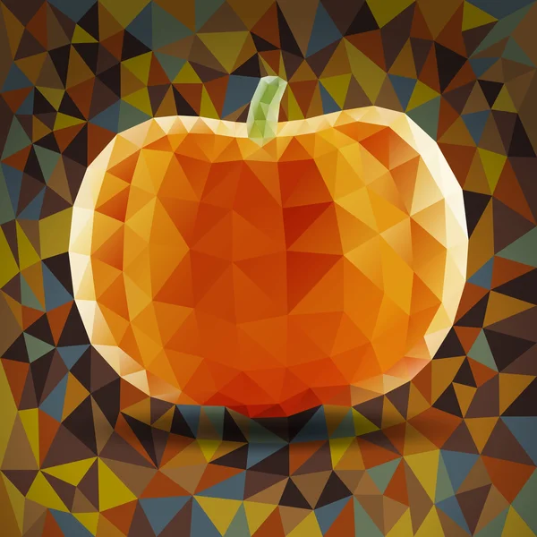 Abstract Halloween Triangles Pumpkin — Stock Vector