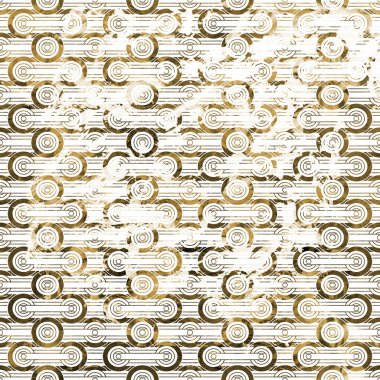 Suluboya efektli geometrik desen