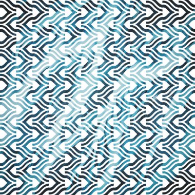 Suluboya efektli geometrik desen