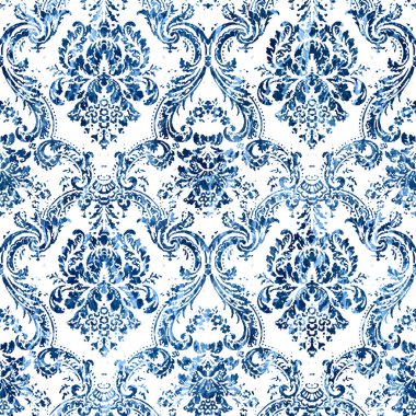 Geometrik damaske grunge desenli kusursuz desen