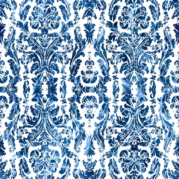 Geometrik damaske grunge desenli kusursuz desen