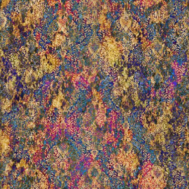 Geometrik damaske grunge desenli kusursuz desen