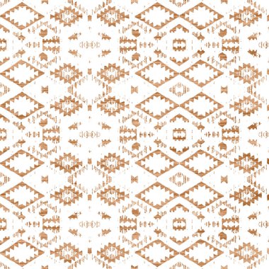Grunge desenli Geometrik Klim ikat deseni