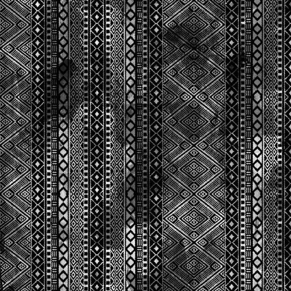 Geometric Klim Ikat Pattern Grunge Texture — Stock Photo, Image