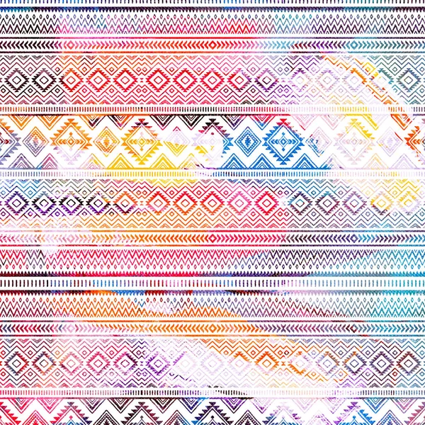 Geometric Klim Ikat Pattern Grunge Texture — Stock Photo, Image