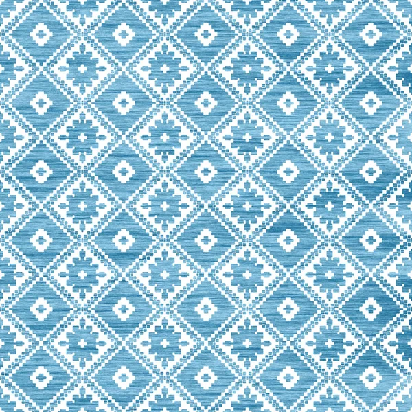 Geometrisches Klim Ikat Muster Mit Grunge Textur — Stockfoto