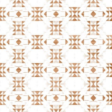 Grunge desenli Geometrik Klim ikat deseni