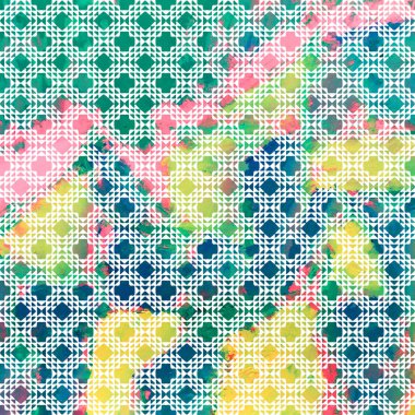 Grunge desenli Geometrik Klim ikat deseni