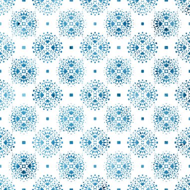 Grunge desenli Geometrik Klim ikat deseni