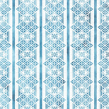 Grunge desenli Geometrik Klim ikat deseni