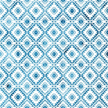 Grunge desenli Geometrik Klim ikat deseni