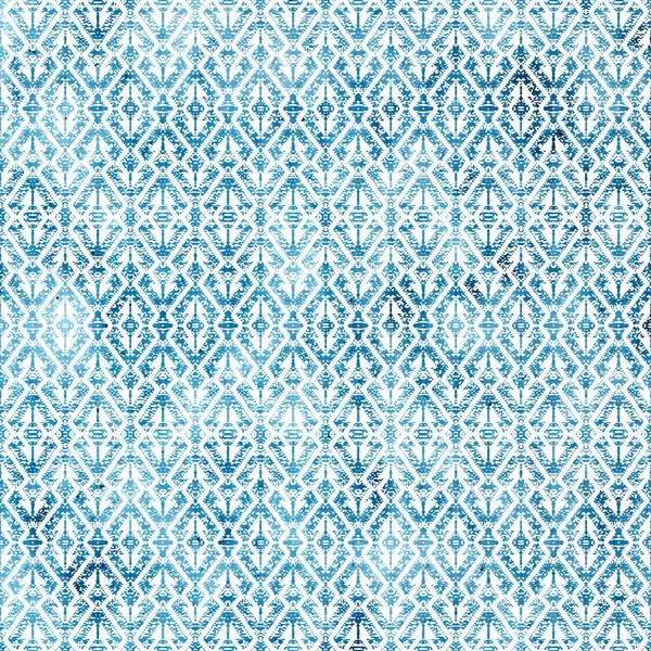 Padrão Geométrico Klim Ikat Com Textura Grunge — Fotografia de Stock