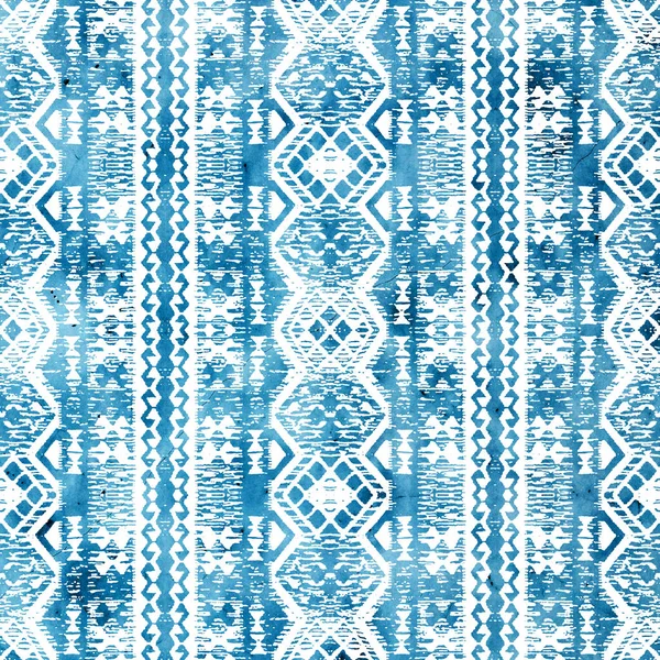 Geometric Klim Ikat Pattern Grunge Texture — Stock Photo, Image