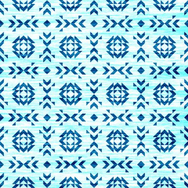 Grunge desenli Geometrik kilim ikat deseni