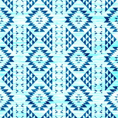 Grunge desenli Geometrik kilim ikat deseni