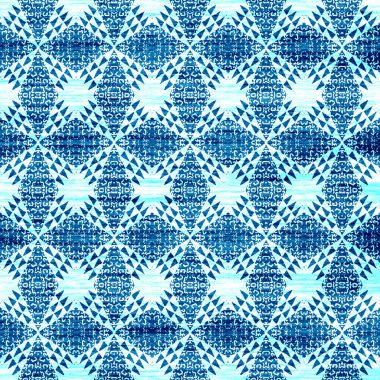 Grunge desenli Geometrik kilim ikat deseni