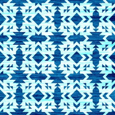 Grunge desenli Geometrik kilim ikat deseni