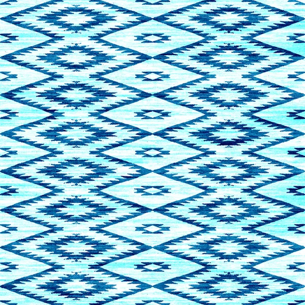 Grunge Desenli Geometrik Kilim Ikat Deseni — Stok fotoğraf