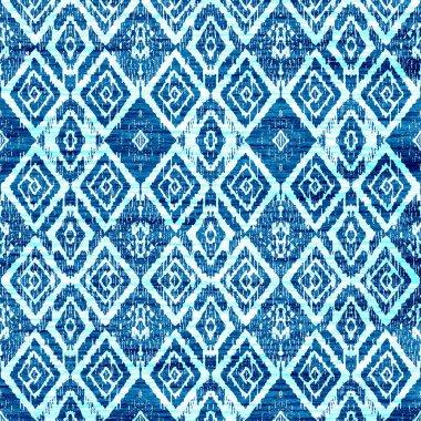 Grunge desenli Geometrik kilim ikat deseni