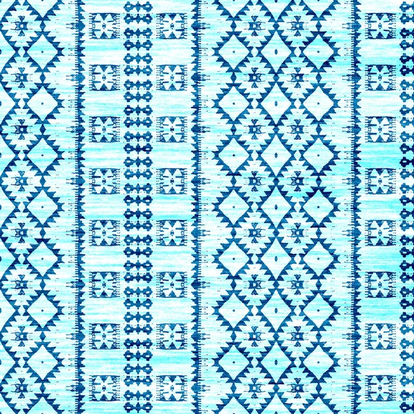 Grunge Desenli Geometrik Kilim Ikat Deseni — Stok fotoğraf