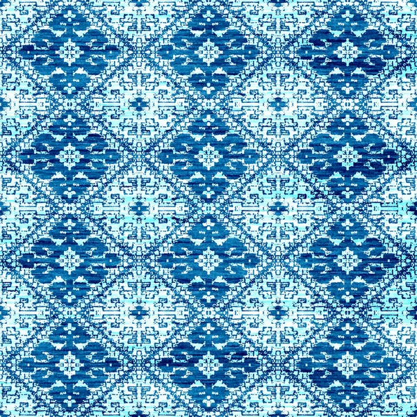 Geometric Kilim Ikat Pattern Grunge Texture — Stock Photo, Image