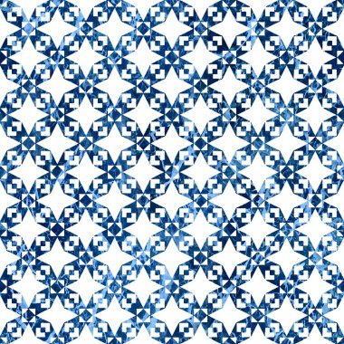 Grunge desenli Geometrik kilim ikat deseni