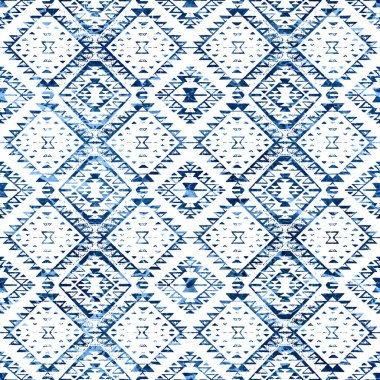Grunge desenli Geometrik kilim ikat deseni