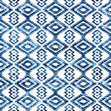 Grunge desenli Geometrik kilim ikat deseni