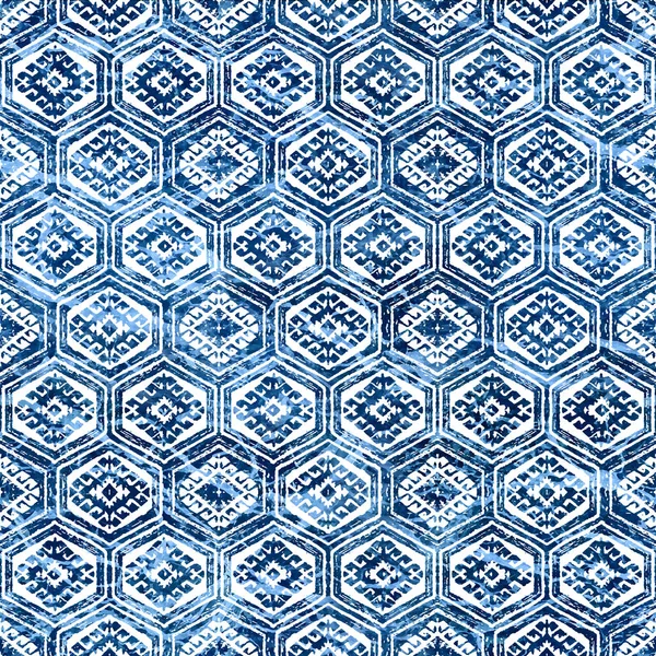 Geometric Kilim Ikat Pattern Grunge Texture — Stock Photo, Image