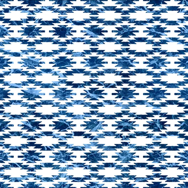 Grunge Desenli Geometrik Kilim Ikat Deseni — Stok fotoğraf