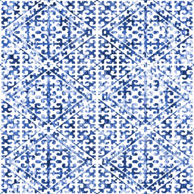 Grunge desenli Geometrik kilim ikat deseni