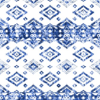 Grunge desenli Geometrik kilim ikat deseni