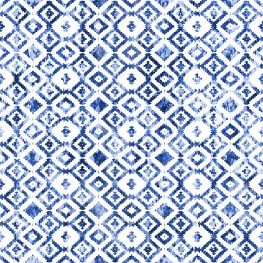 Grunge desenli Geometrik kilim ikat deseni