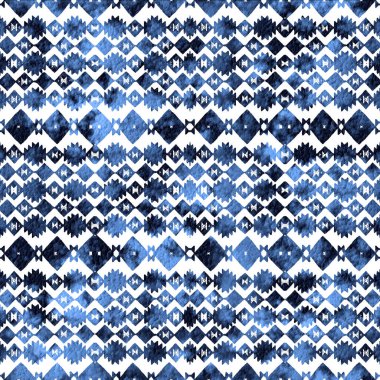 Grunge desenli Geometrik kilim ikat deseni