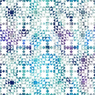 Grunge desenli Geometrik kilim ikat deseni